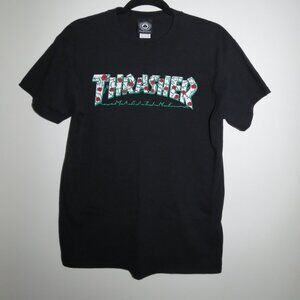 Thrasher Rose Logo Unisex T-Shirt, Size Medium